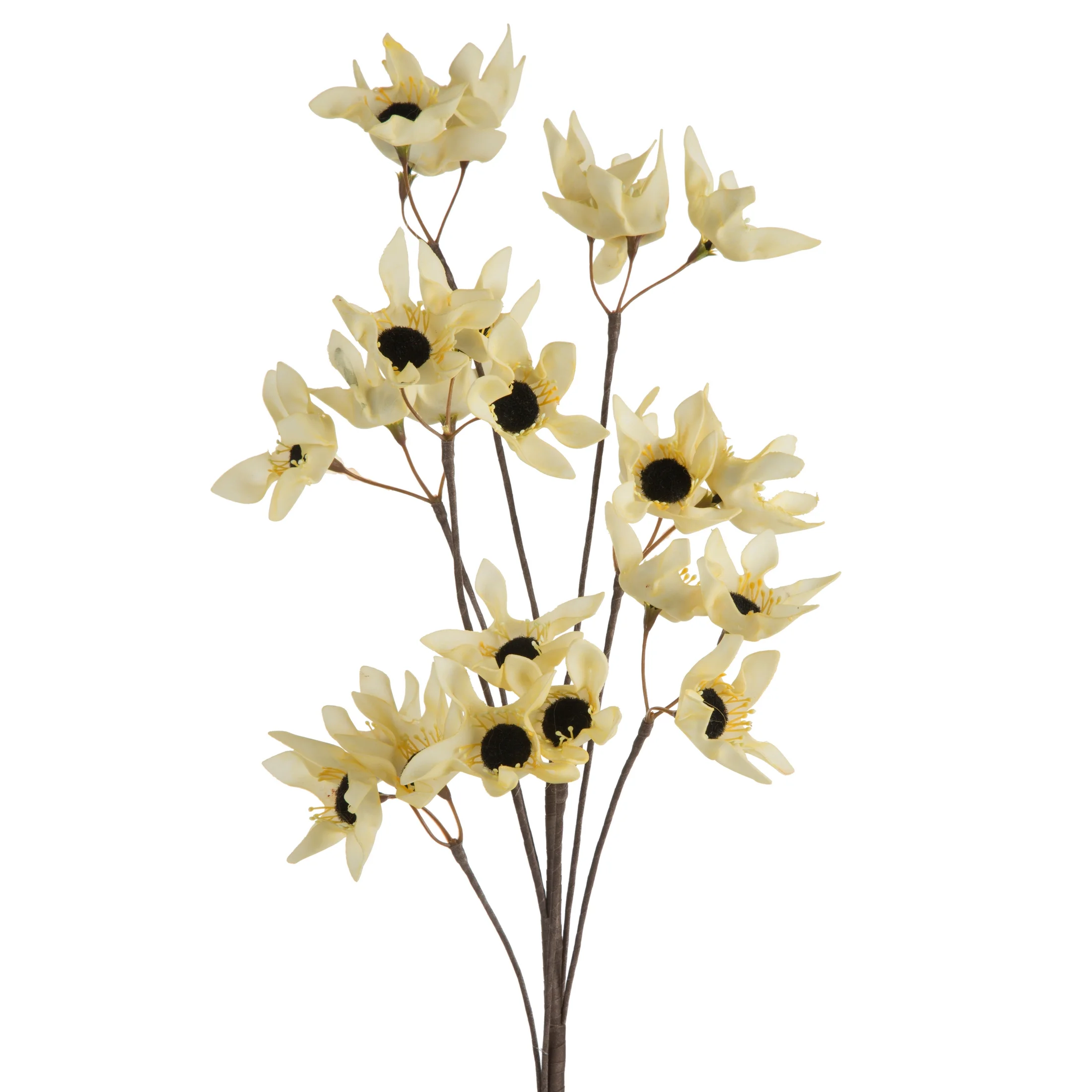 Kwiat sztuczny żółty z plastycznej pianki foamirian 79 cm