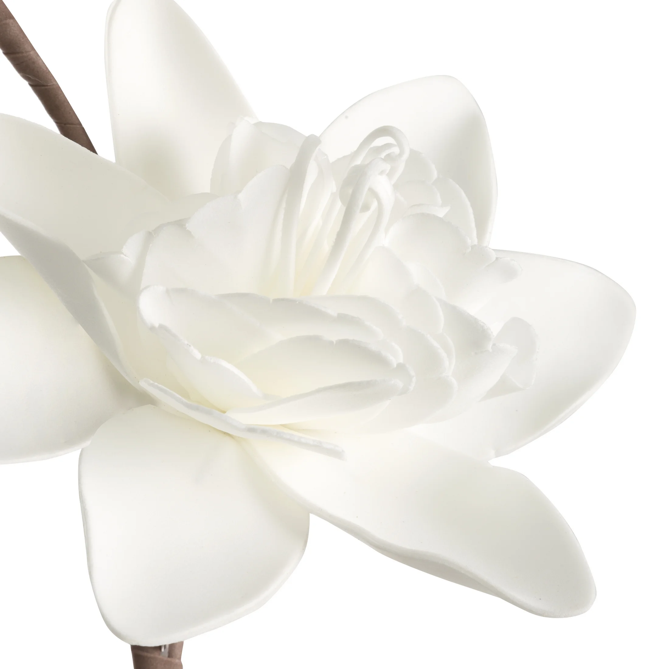 Kwiat sztuczny biały z pianki foamiran 86 cm