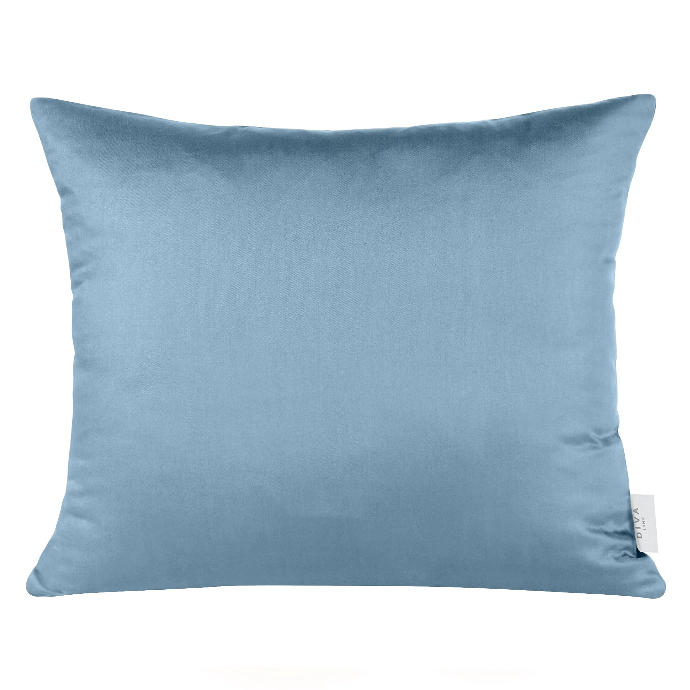 Poszewka na poduszkę 50x70 cm z satyny bawełnianej ciemnoniebieska DINA | eurofirany