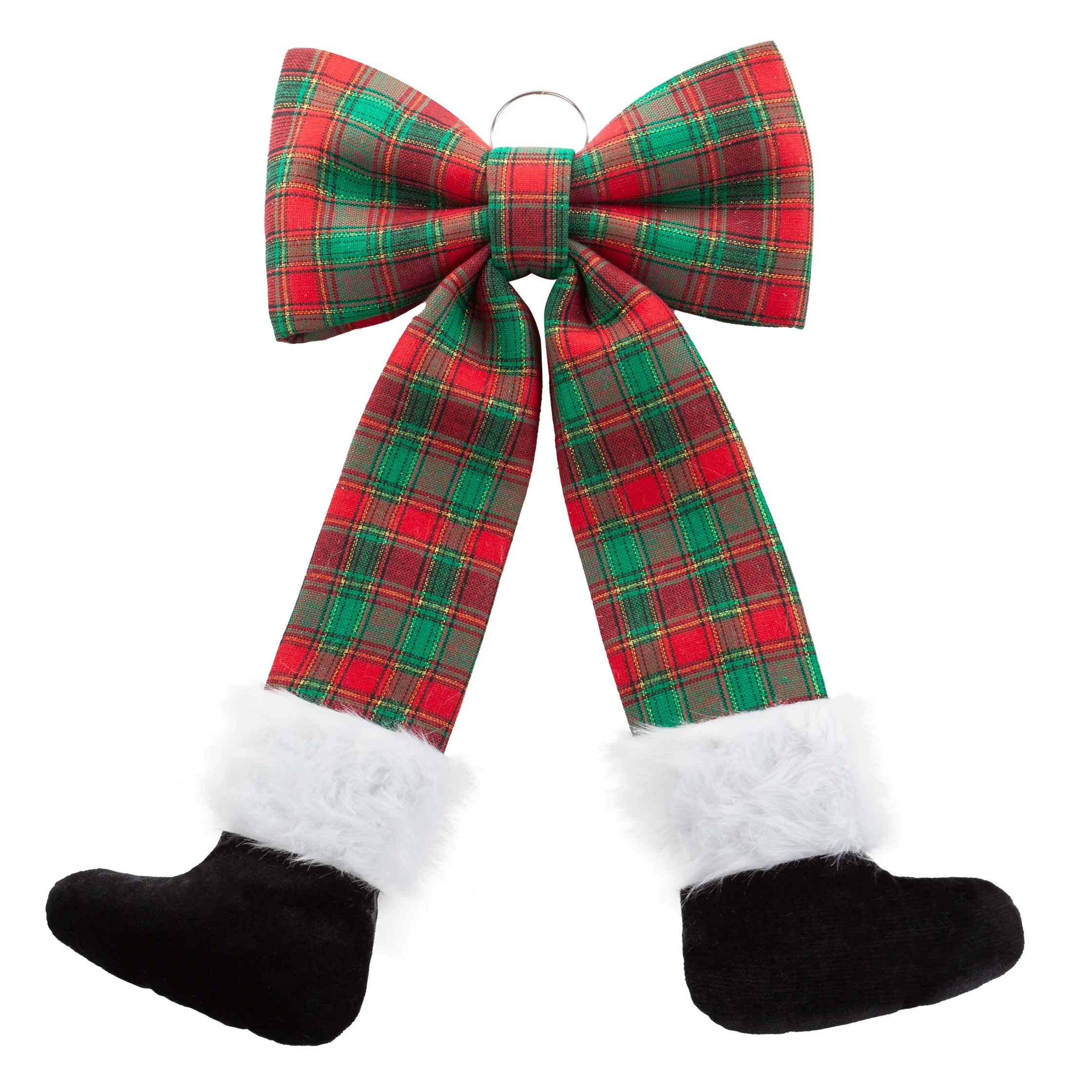 Dużą kokarda z motywem kraty z uroczymi butami | eurofirany