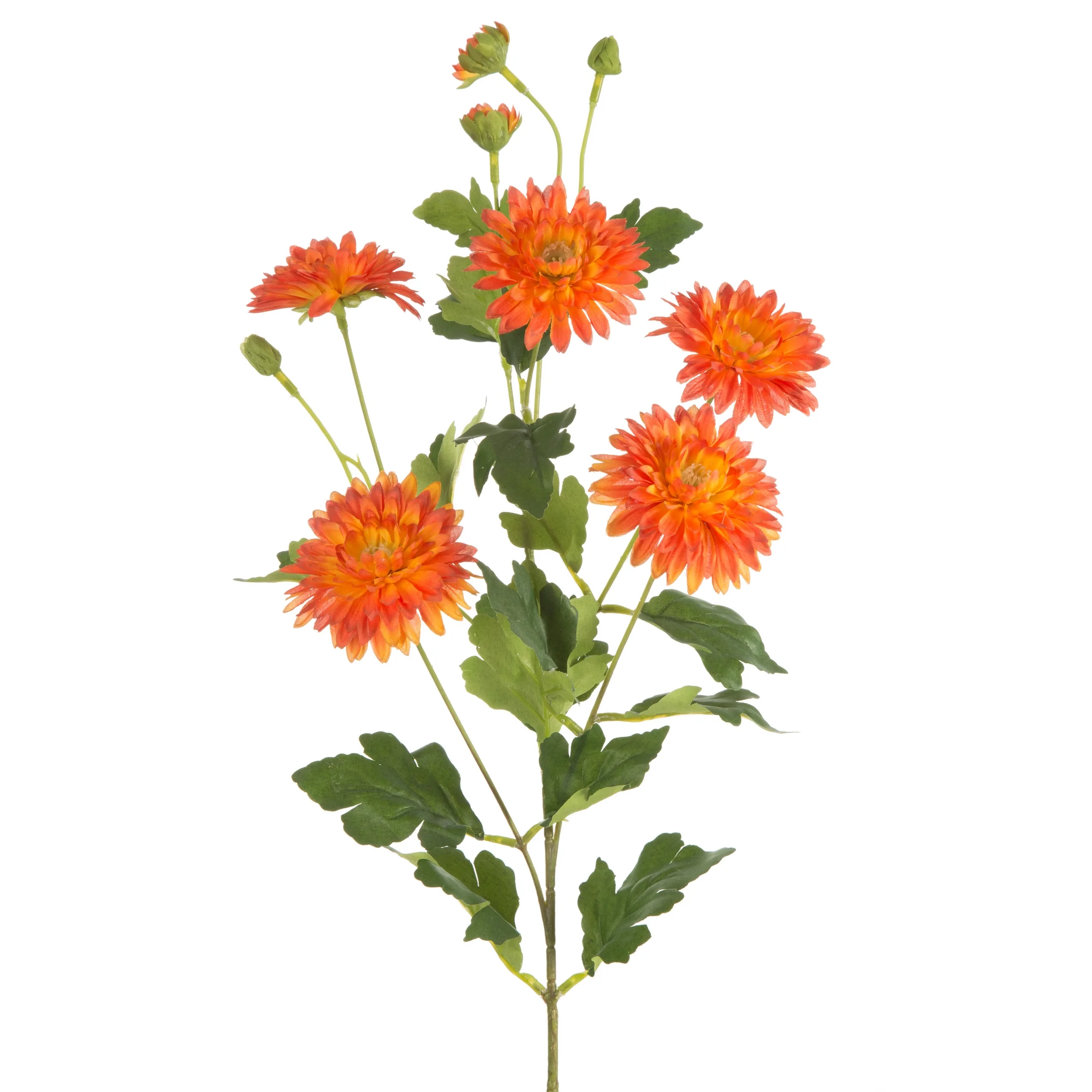 Kwiat sztuczny margaretki pomarańczowy 81 cm