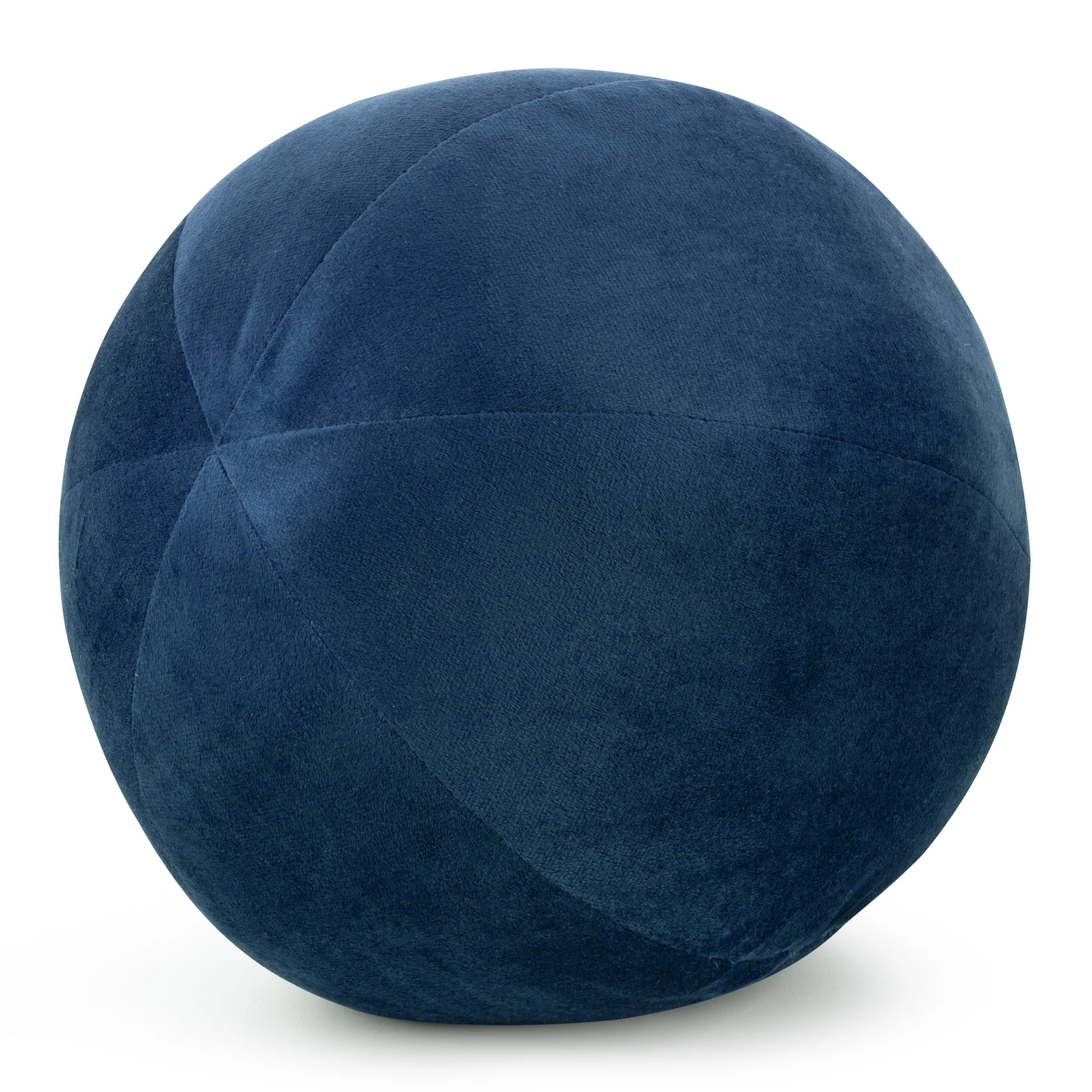 Poduszka dekoracyjna w formie kuli średnica 24 cm welwetowa granatowa GAJA