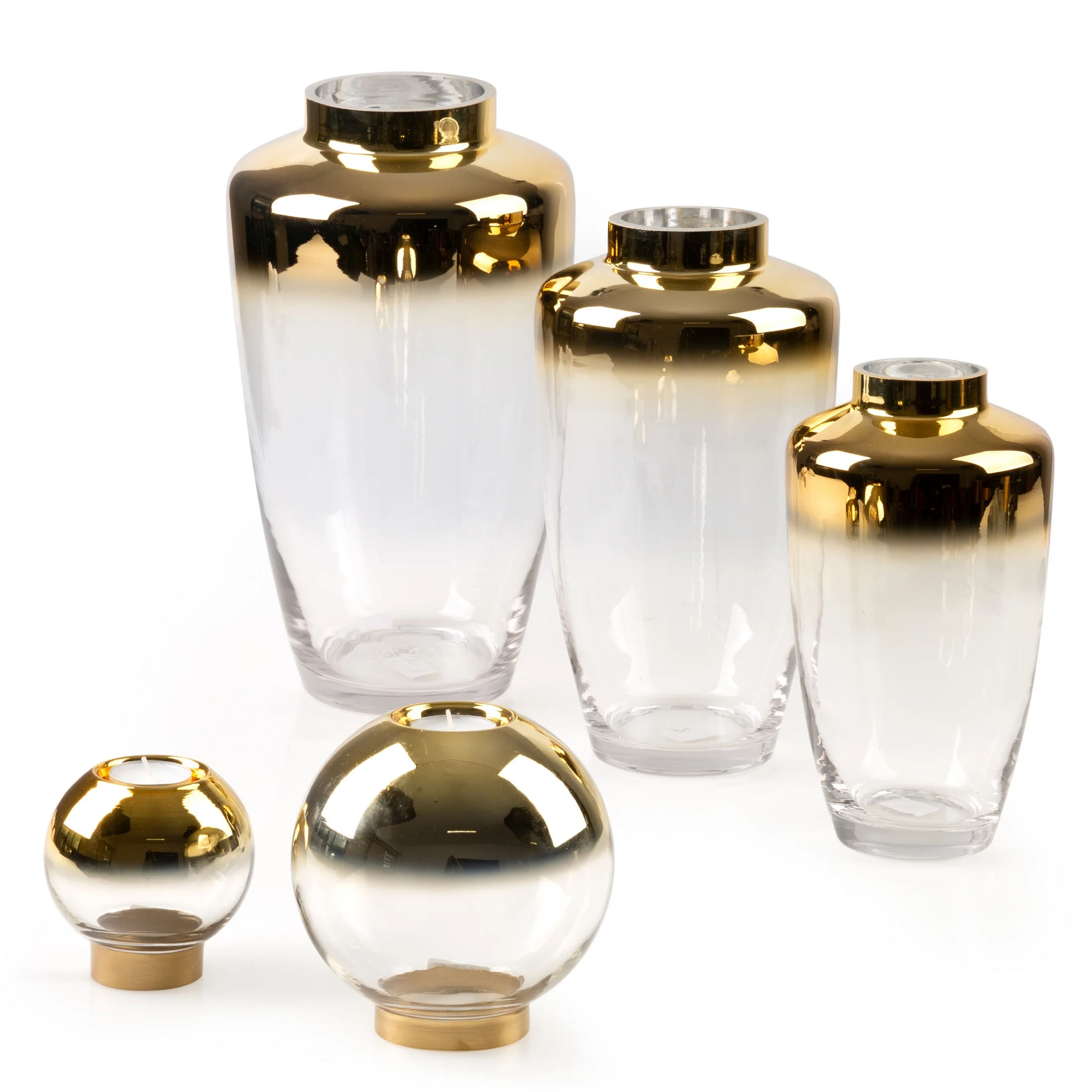 Świecznik ZOJA z dwubarwnego szkła artystycznego