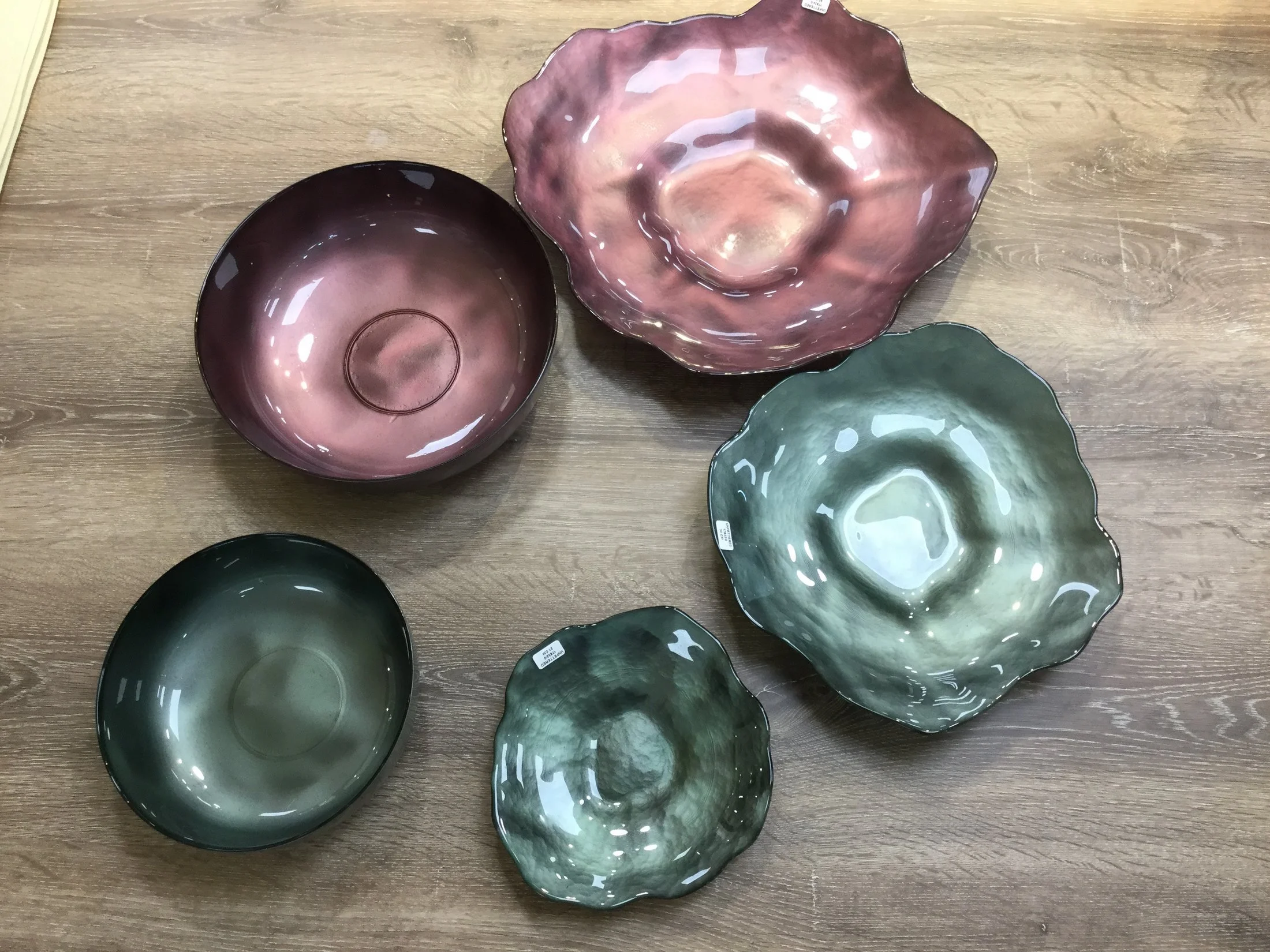 Patera NIKOL z barwionego szkła artystycznego