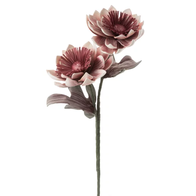 Kwiat sztuczny dalia różowy 84 cm
