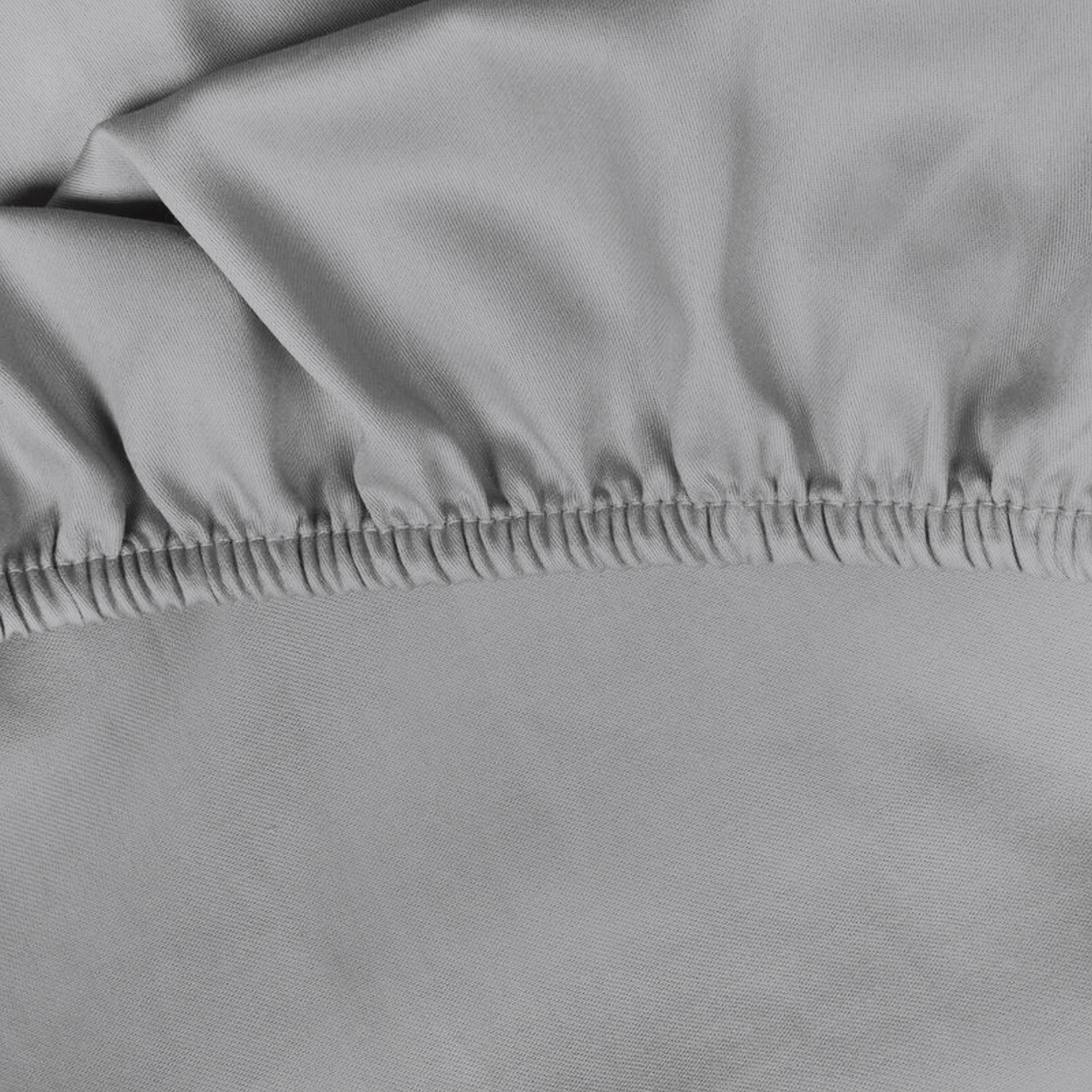 Prześcieradło jersey z gumką 140x200 cm z bawełny kolor stalowy 125 g/m2 Design 91