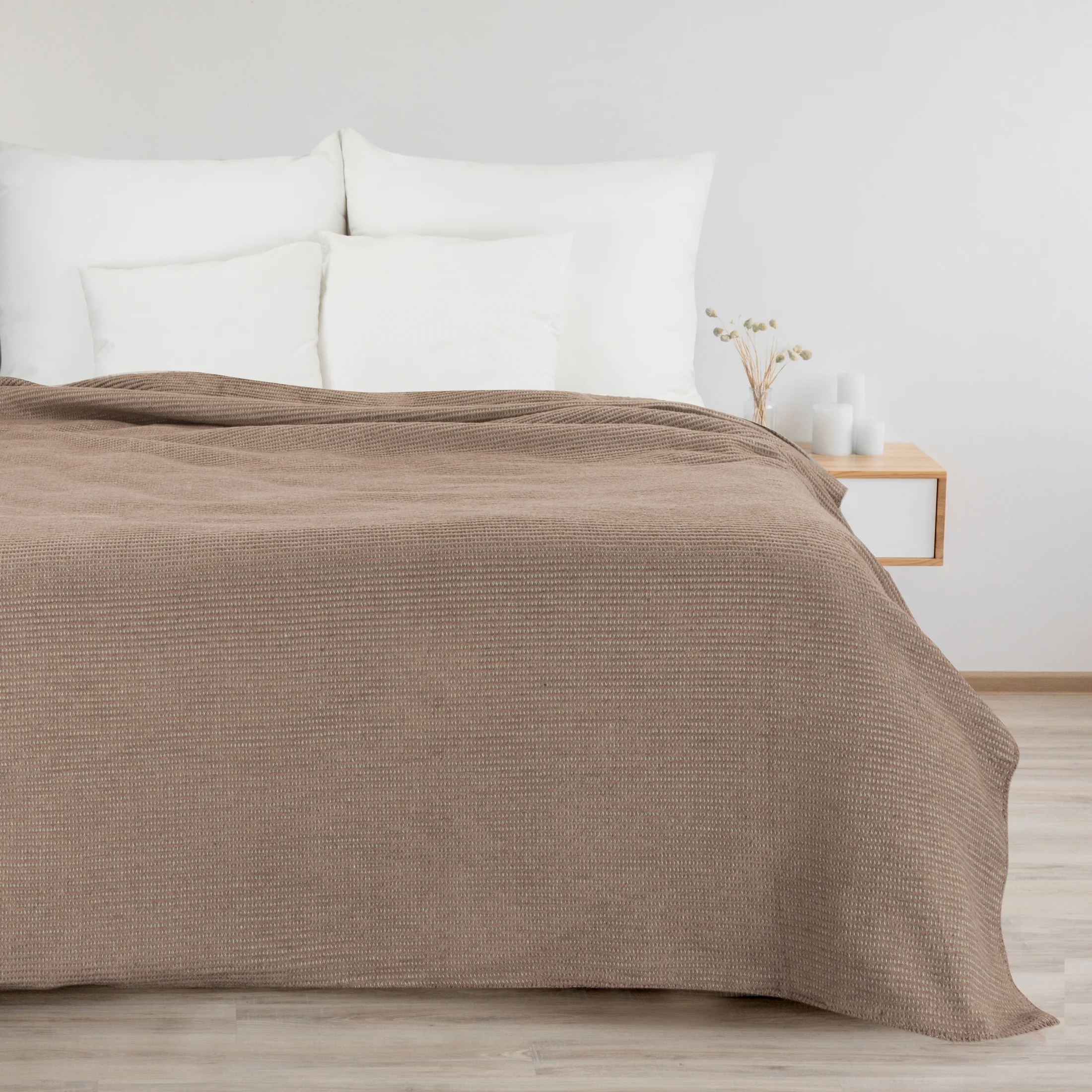 DESIGN 91 Koc AMBER bardzo miękki w dotyku ze strukturalnym wzorem 3D z włókien bawełniano-akrylowych