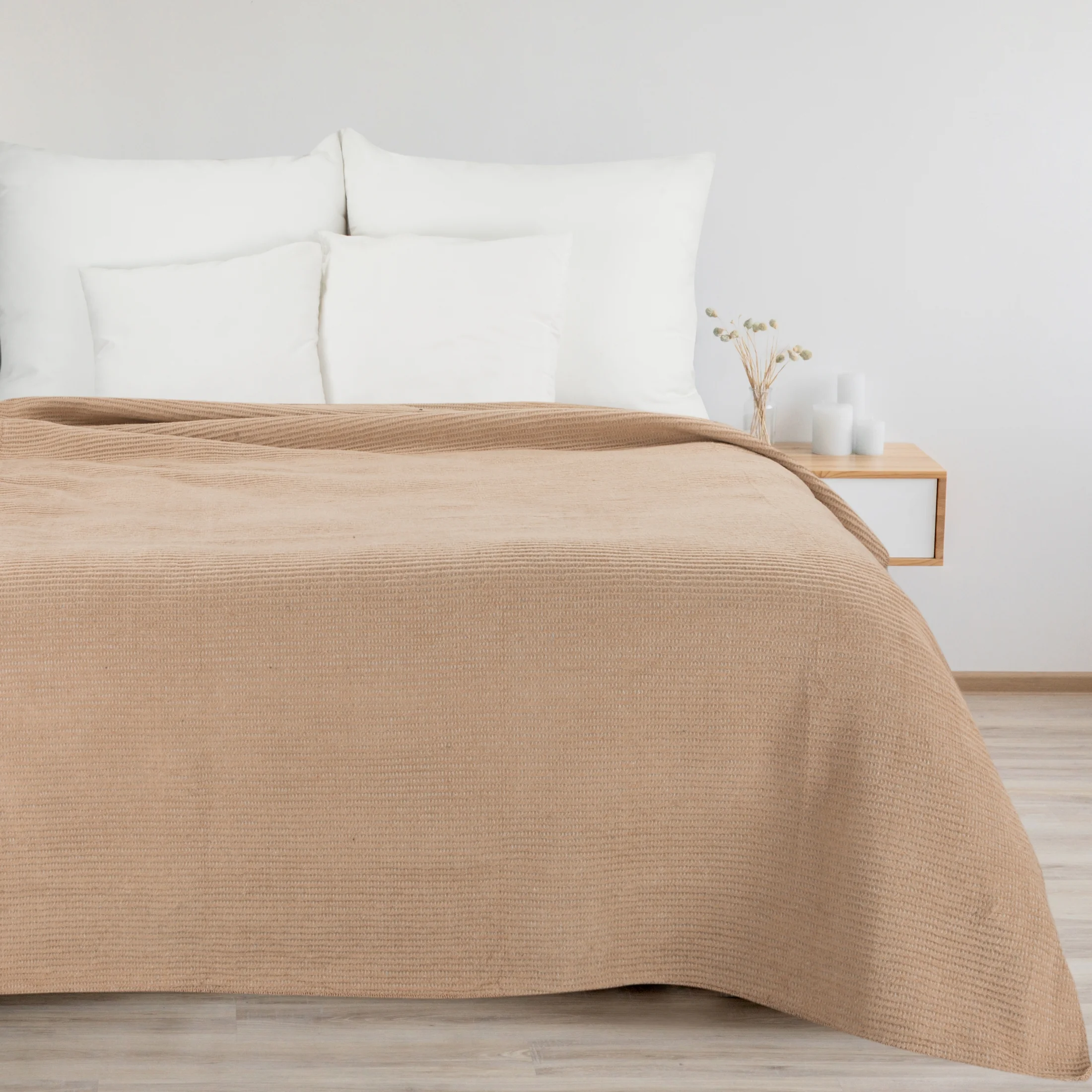 DESIGN 91 Koc AMBER bardzo miękki w dotyku ze strukturalnym wzorem 3D z włókien bawełniano-akrylowych