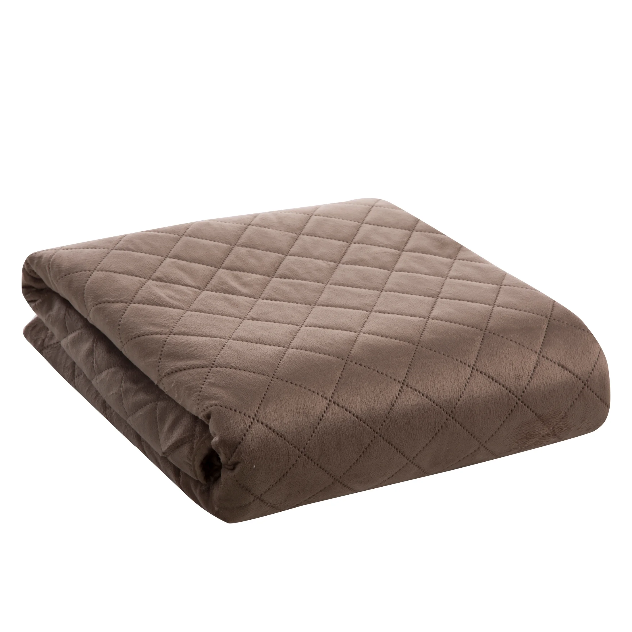 DESIGN 91 Narzuta LUIZ 5 welwetowa pikowana metodą hot press w geometryczny wzór
