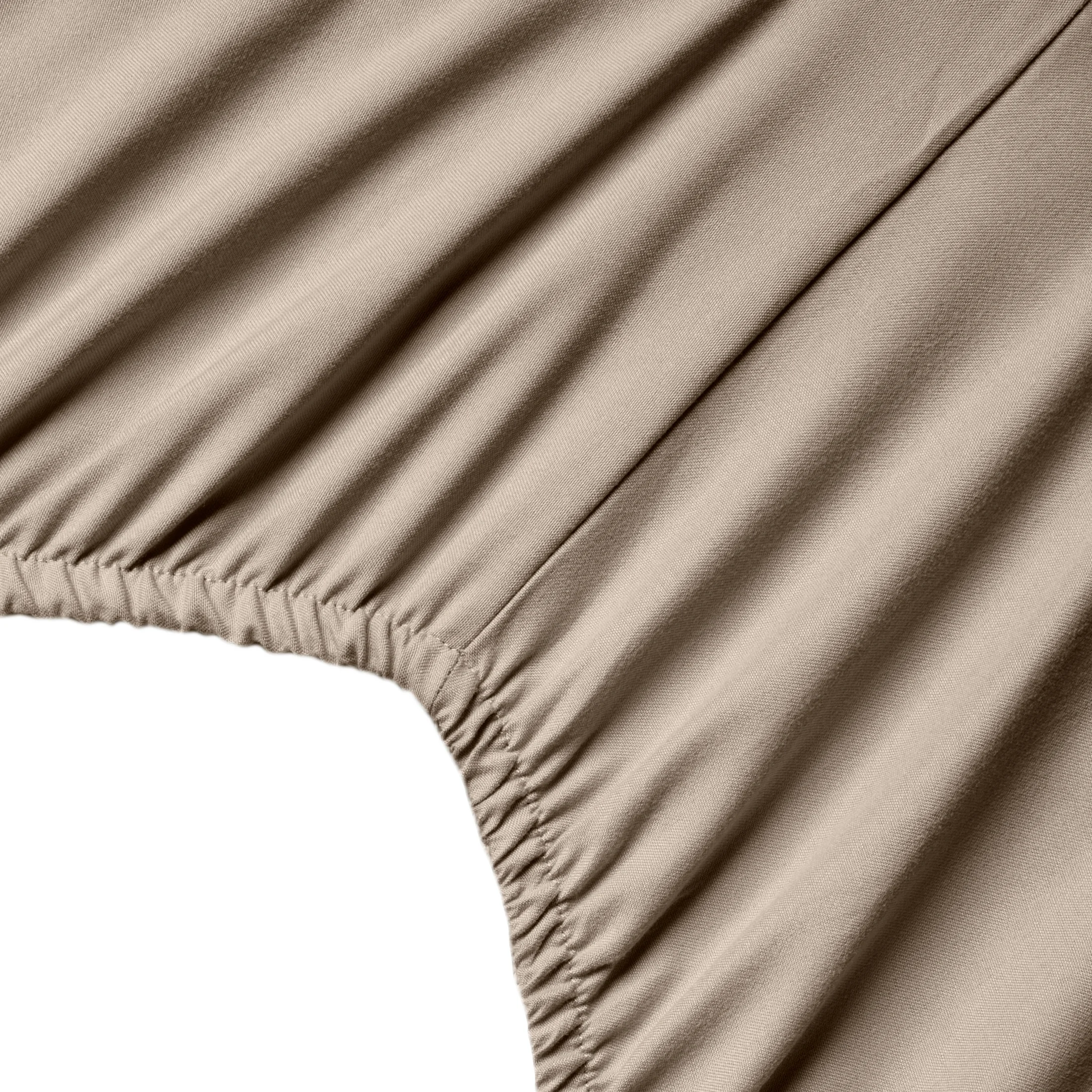 Prześcieradło z gumką 100x200 cm z mikrowłókna kolor beżowy 90 g/m2 SOFT Design 91