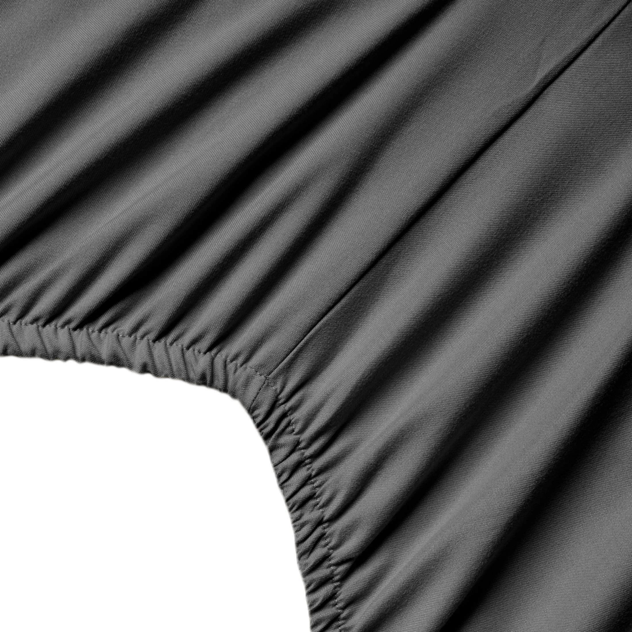 Prześcieradło z gumką 160x200 cm z mikrowłókna kolor stalowy 90 g/m2 SOFT Design 91