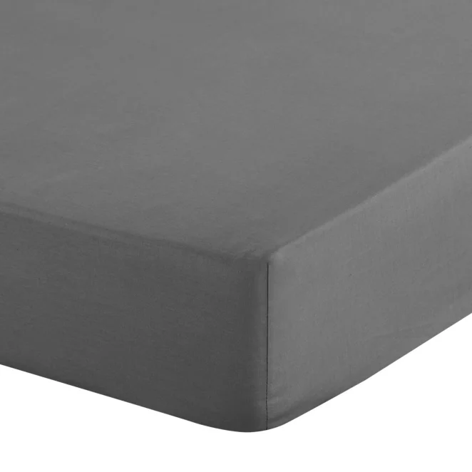 Prześcieradło z gumką 140x200 cm z mikrowłókna kolor stalowy 90 g/m2 SOFT Design 91