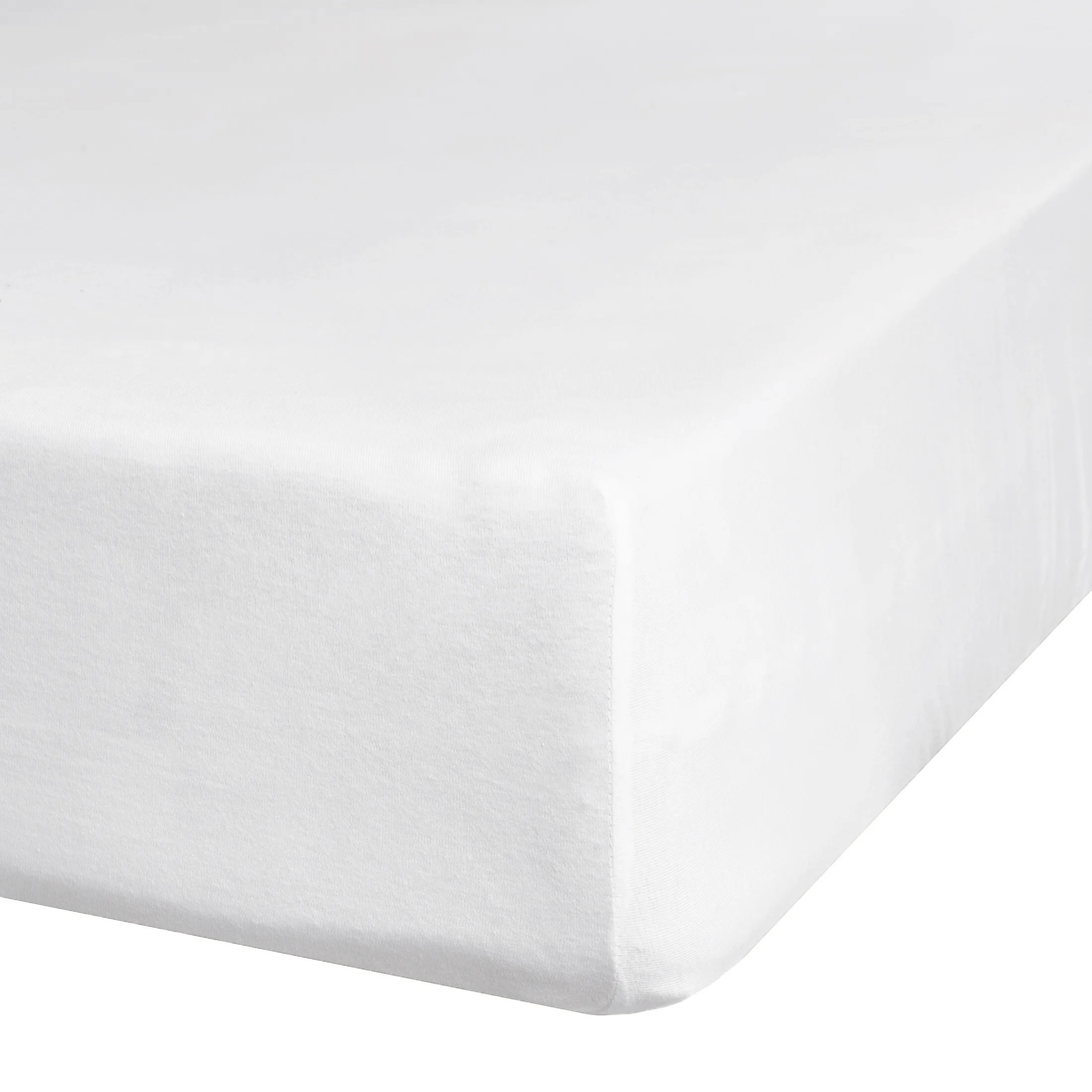 Prześcieradło jersey z gumką 220x200 cm z bawełny kolor biały 190 g/m2 Eurofirany Premium | eurofirany