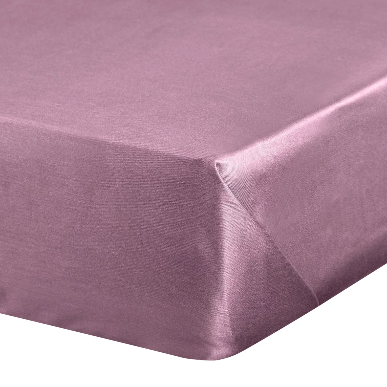 Prześcieradło bez gumki 220x210 cm z satyny bawełnianej kolor ciemnoróżowy 125 g/m2 DINA Diva Line
