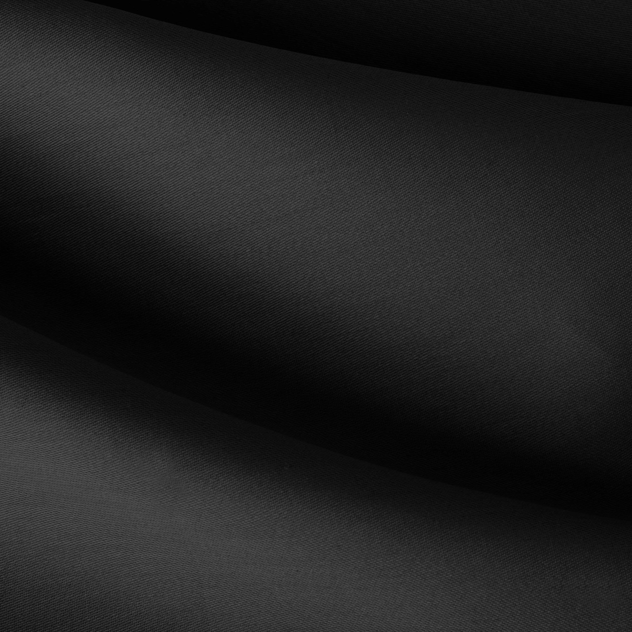 Prześcieradło bez gumki 160x210 cm z satyny bawełnianej kolor czarny 125 g/m2 DINA Diva Line