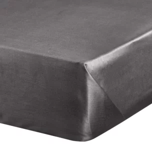 Prześcieradło bez gumki 160x210 cm z satyny bawełnianej kolor stalowy 125 g/m2 DINA Diva Line