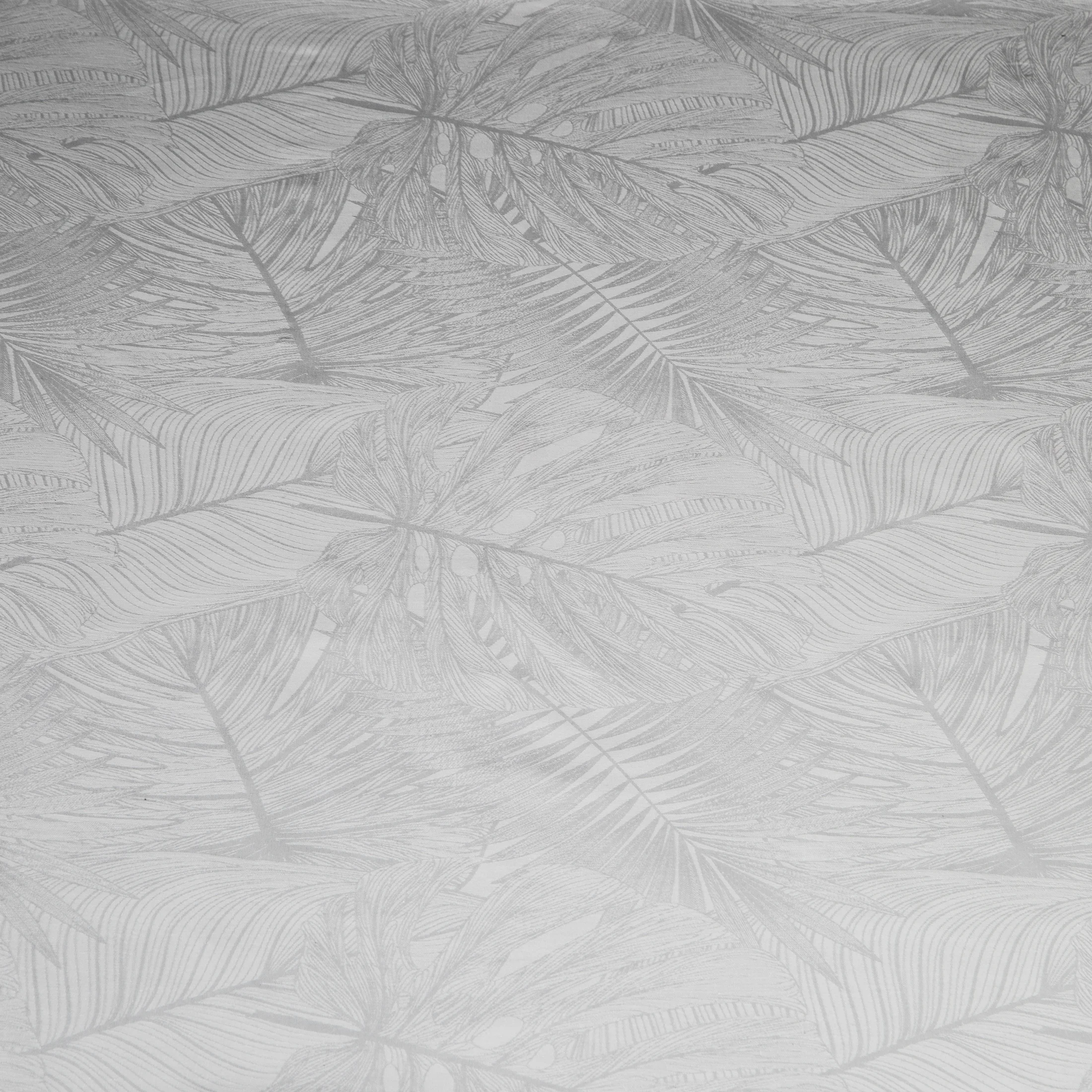 Pościel bawełniana z adamaszku 220x200 cm komplet 3 częściowy kolor biały zdobiona żakardowym wzorem DAMASK