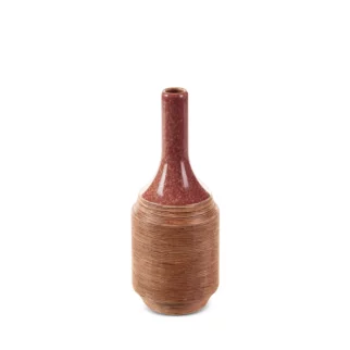 Wazon ceramiczny czerwono-jasnobrązowy średnica 12x29 cm ELDA