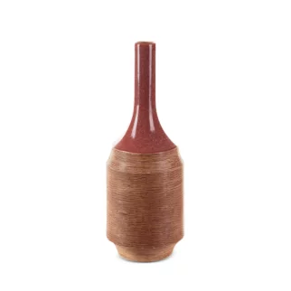 Wazon ceramiczny czerwono-jasnobrązowy średnica 16x48 cm ELDA