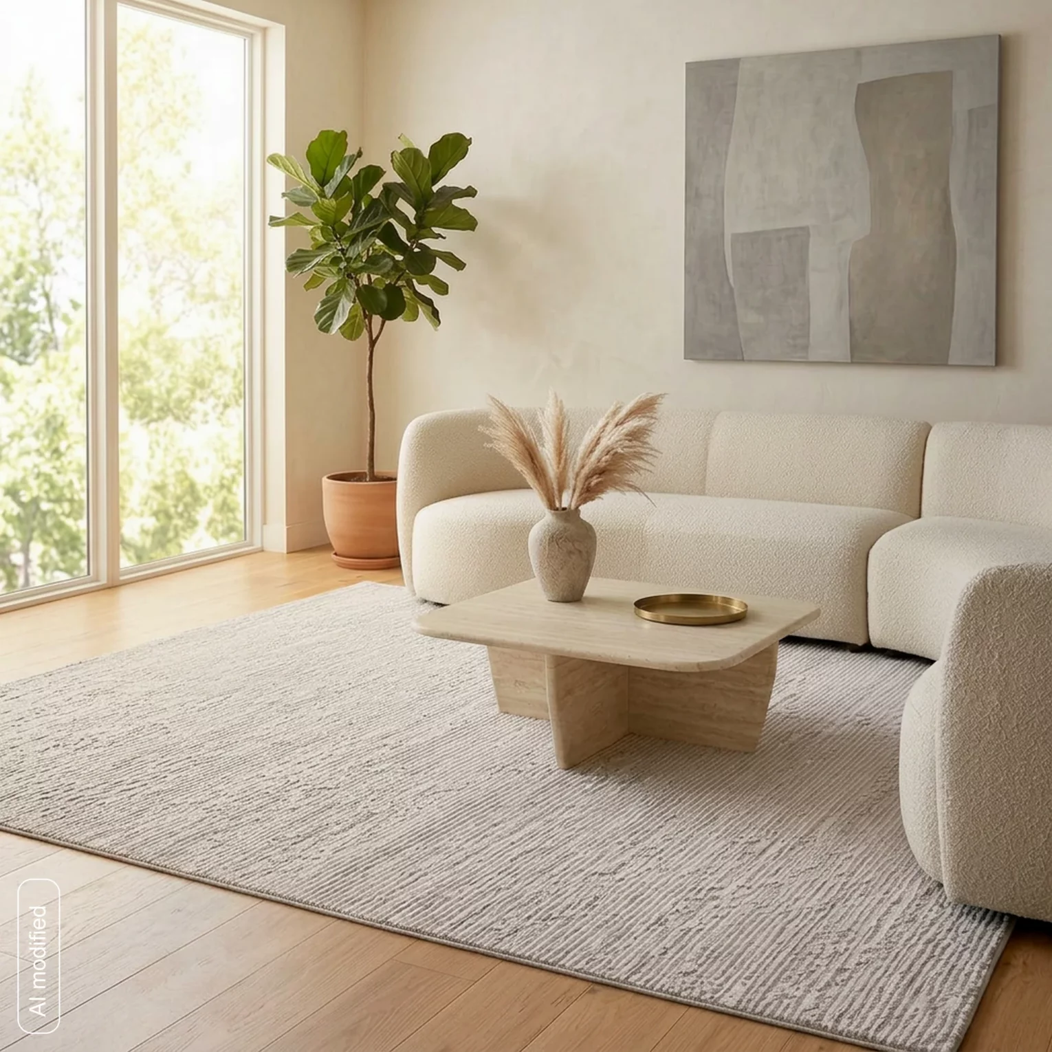 Dywan 60x100 cm biały, jasnoszary o eleganckiej, minimalistycznej strukturze SALENA8