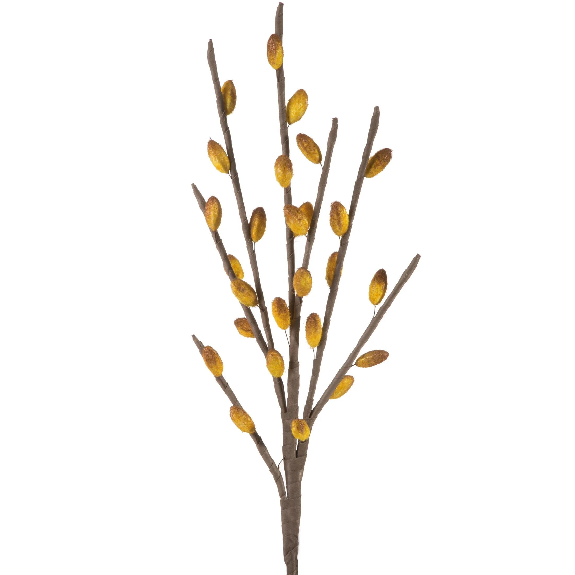 Kwiat sztuczny żółty z plastycznej pianki 80 cm