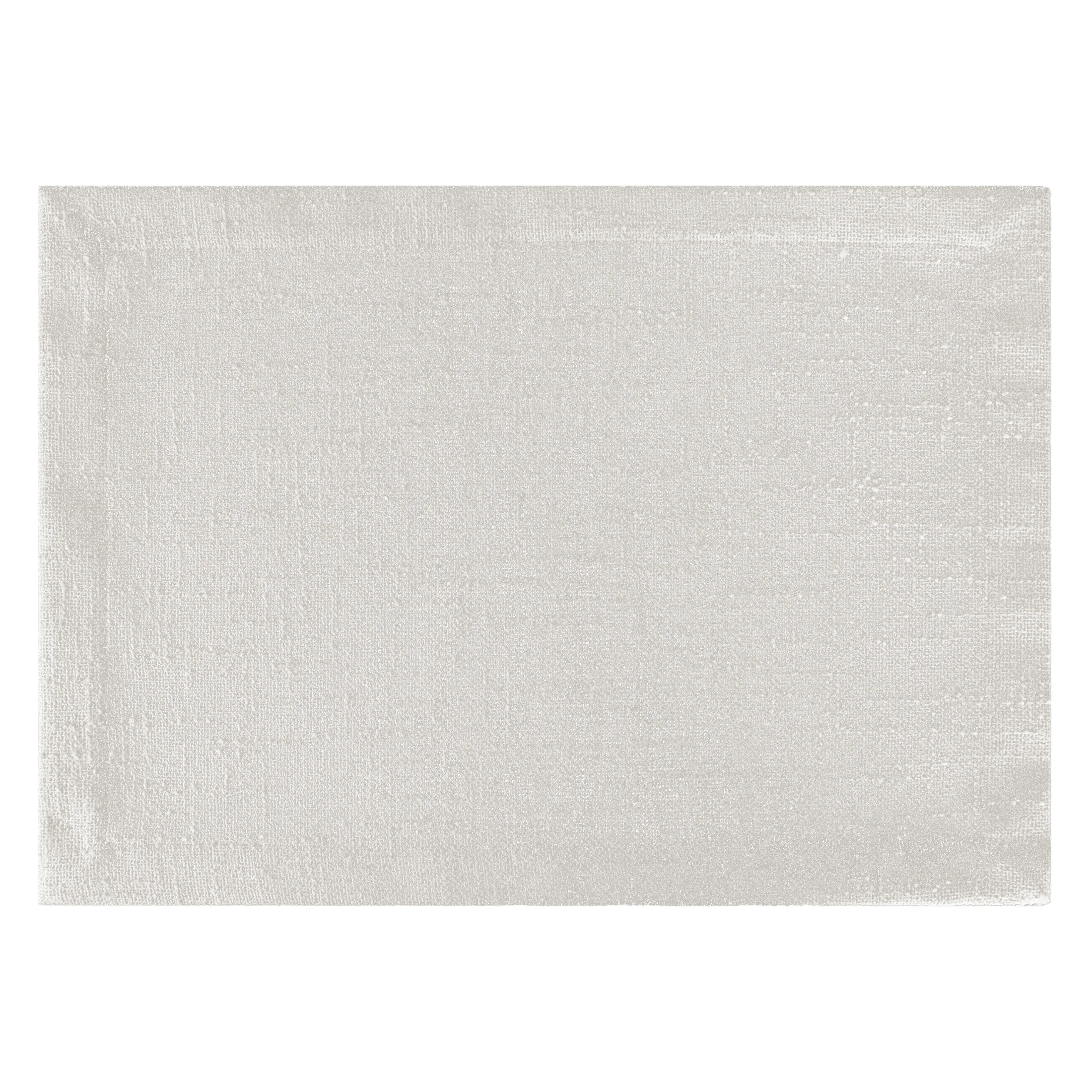Komplet podkładek 4 szt kremowy 32x45 cm INES 12 z przetykaną błyszczącą nicią