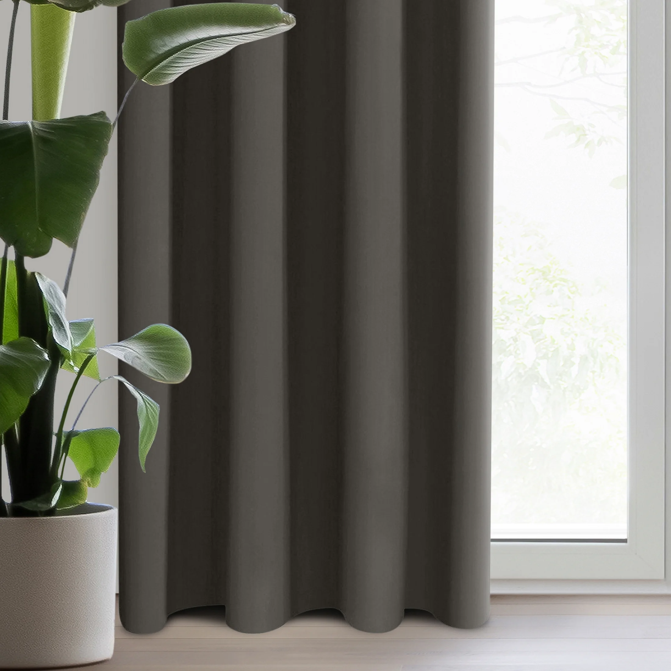 DESIGN 91 Zasłona PARISA z gładkiej tkaniny zaciemniającej typu BLACKOUT | eurofirany