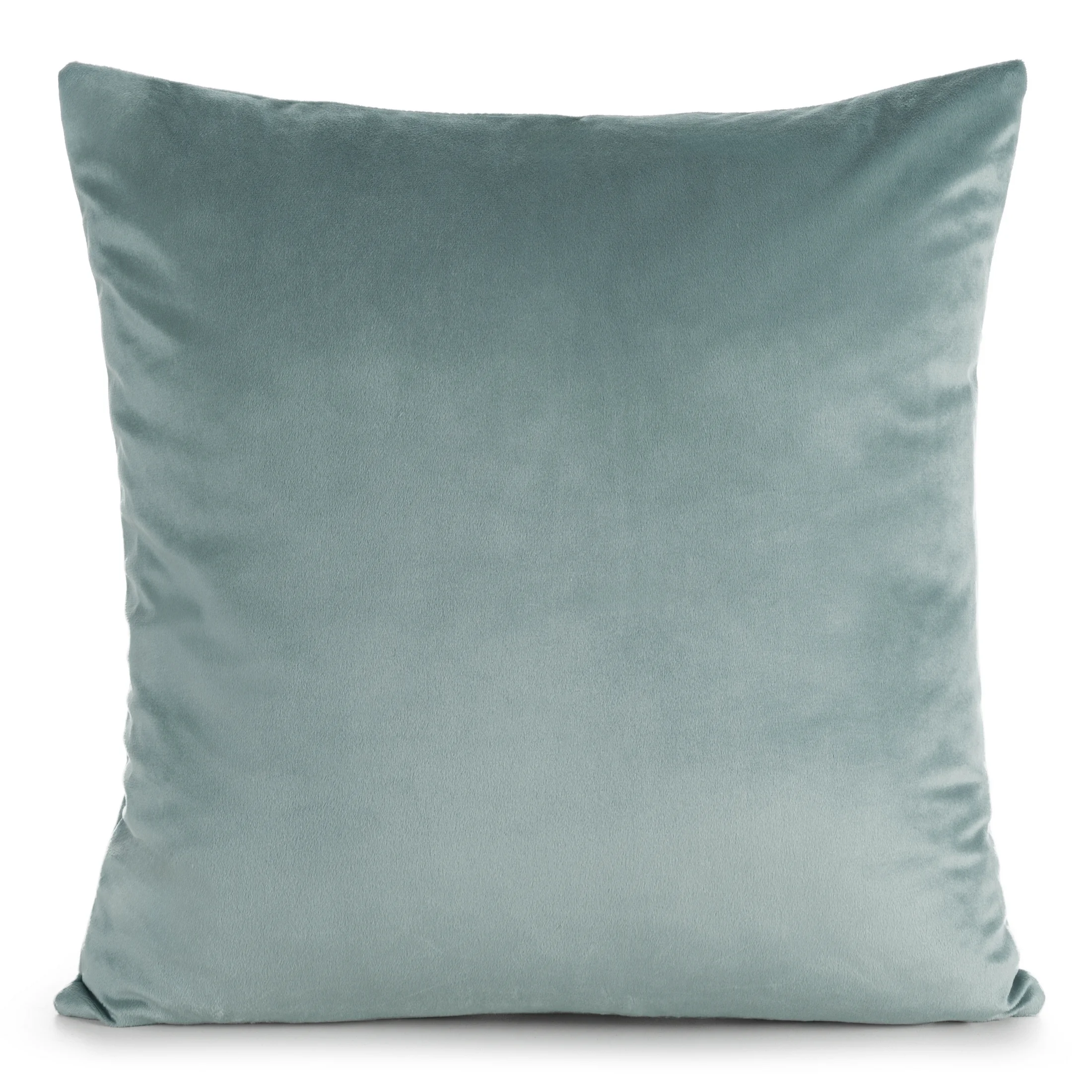 Poszewka na poduszkę 45x45 cm welwetowa, gładka szałwiowa o delikatnym połysku GAJA 1 | eurofirany