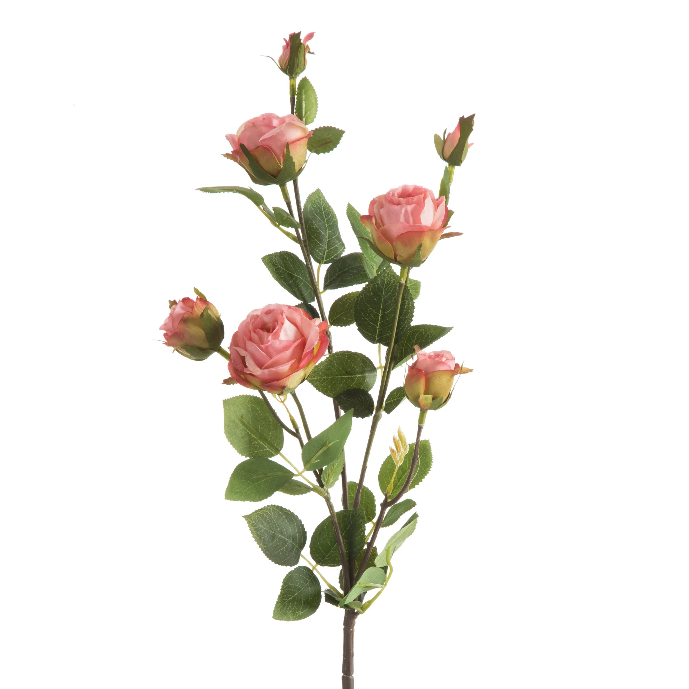 Kwiat sztuczny róża ciemnoróżowa 75 cm