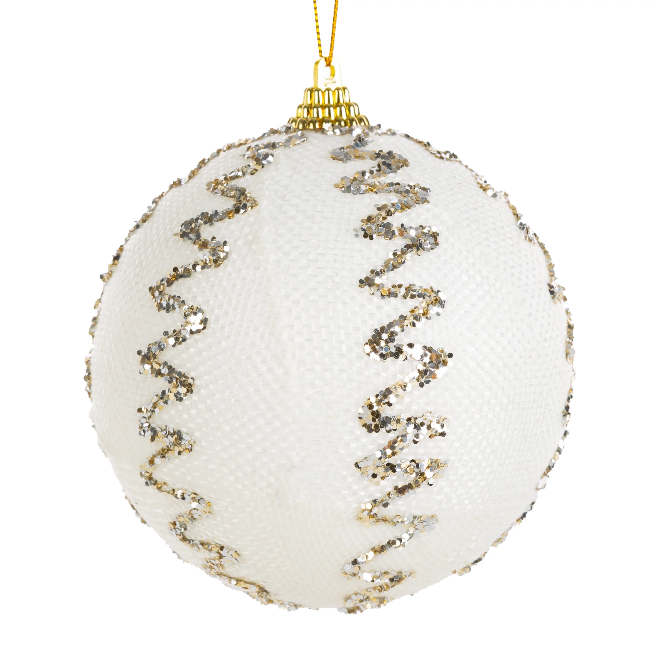 Bombka choinkowa zdobiona drobnymi kryształkami | eurofirany