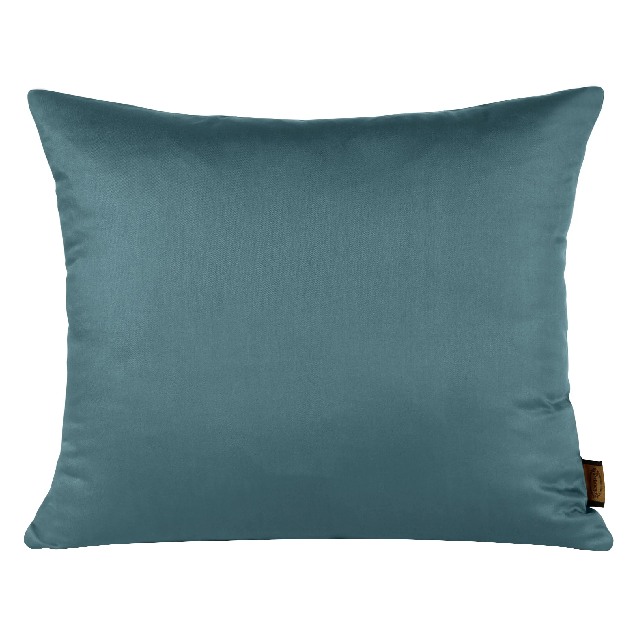 Poszewka na poduszkę 50x70 cm z satyny bawełnianej niebieska NOVA | eurofirany