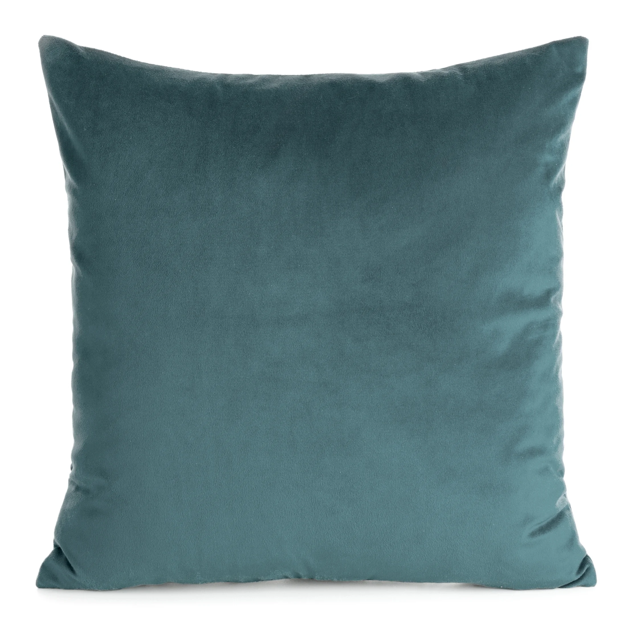 Poszewka na poduszkę 45x45 cm welwetowa, gładka ciemnoniebieska o delikatnym połysku GAJA 1 | eurofirany