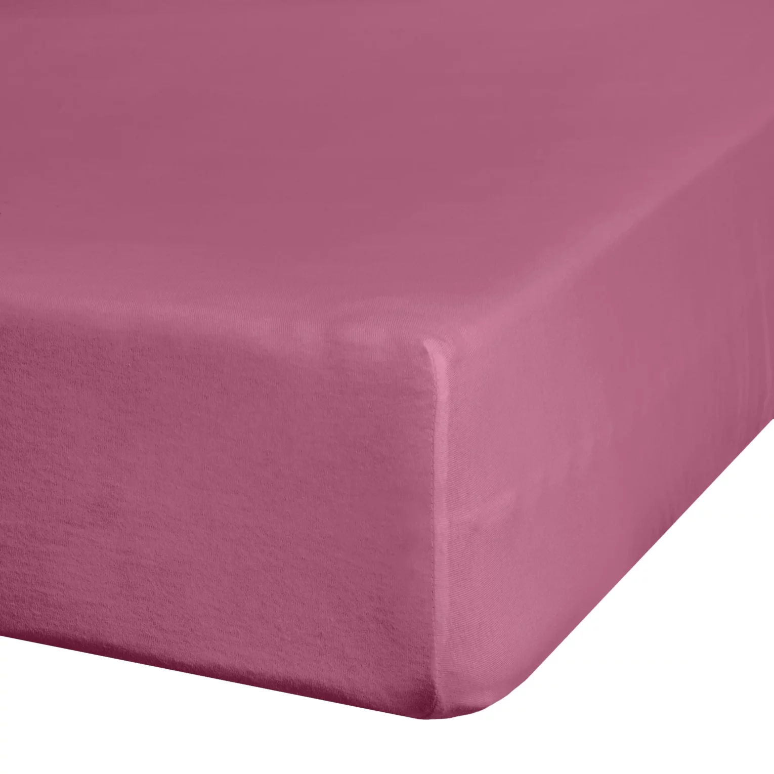 Prześcieradło jersey z gumką 140x200 cm z bawełny kolor różowy 140 g/m2 ADELA