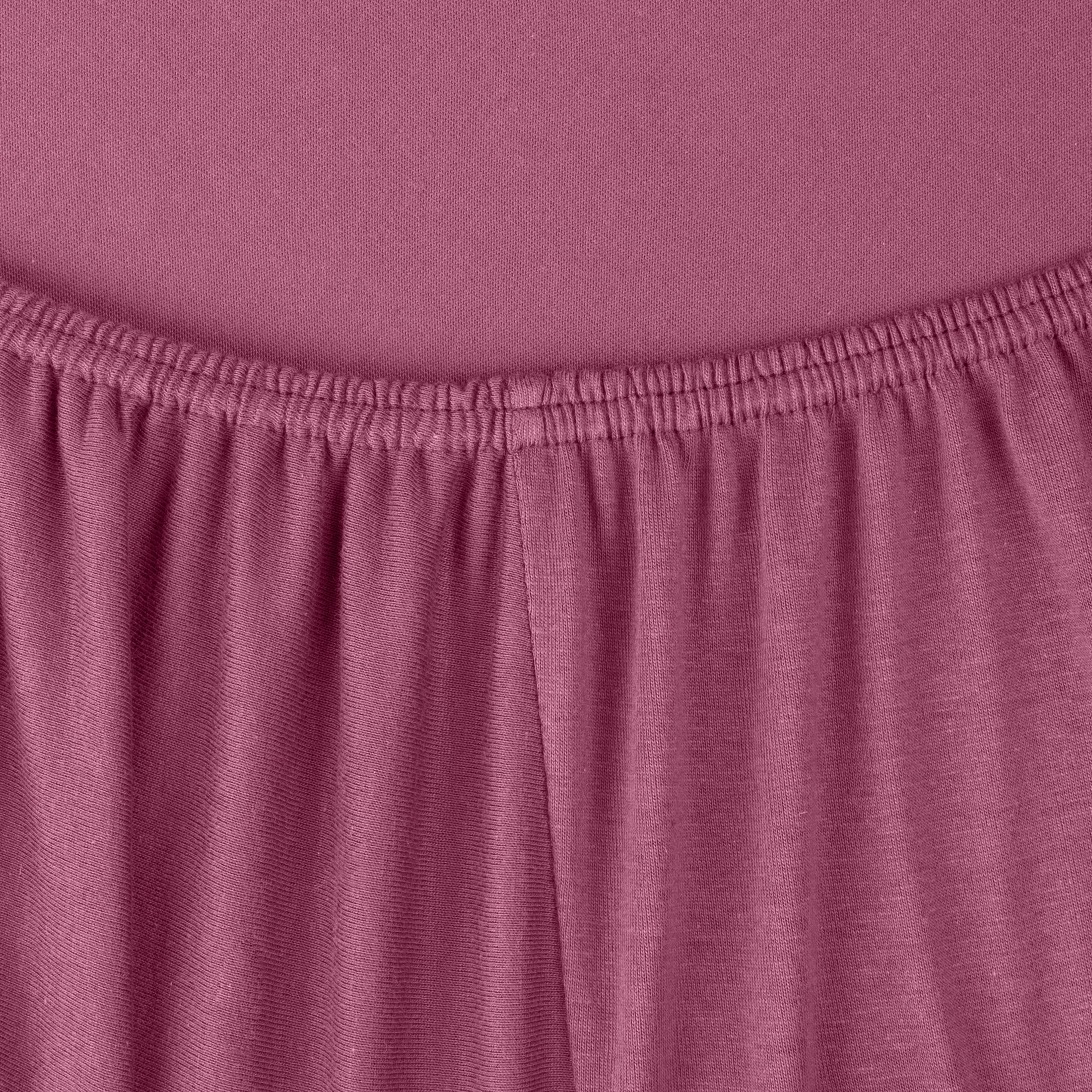 Prześcieradło jersey z gumką 140x200 cm z bawełny kolor różowy 140 g/m2 ADELA