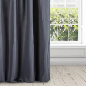 Zasłona granatowa z błyszczącym splotem 140x270 cm taśma - ESSME
