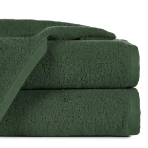 Ręcznik kąpielowy 50x90 cm bawełniany kolor ciemnozielony 500 g/m2 GŁADKI 2