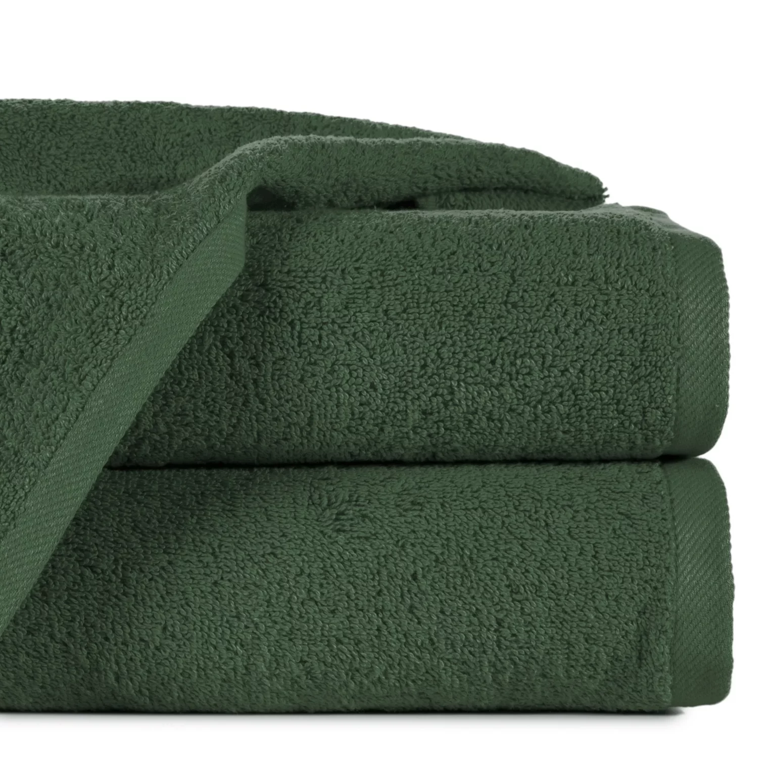 Ręcznik kąpielowy 50x100 cm bawełniany kolor ciemnozielony 500 g/m2 GŁADKI 2