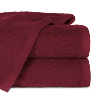 Ręcznik kąpielowy 50x90 cm bawełniany kolor bordowy 500 g/m2 GŁADKI 2