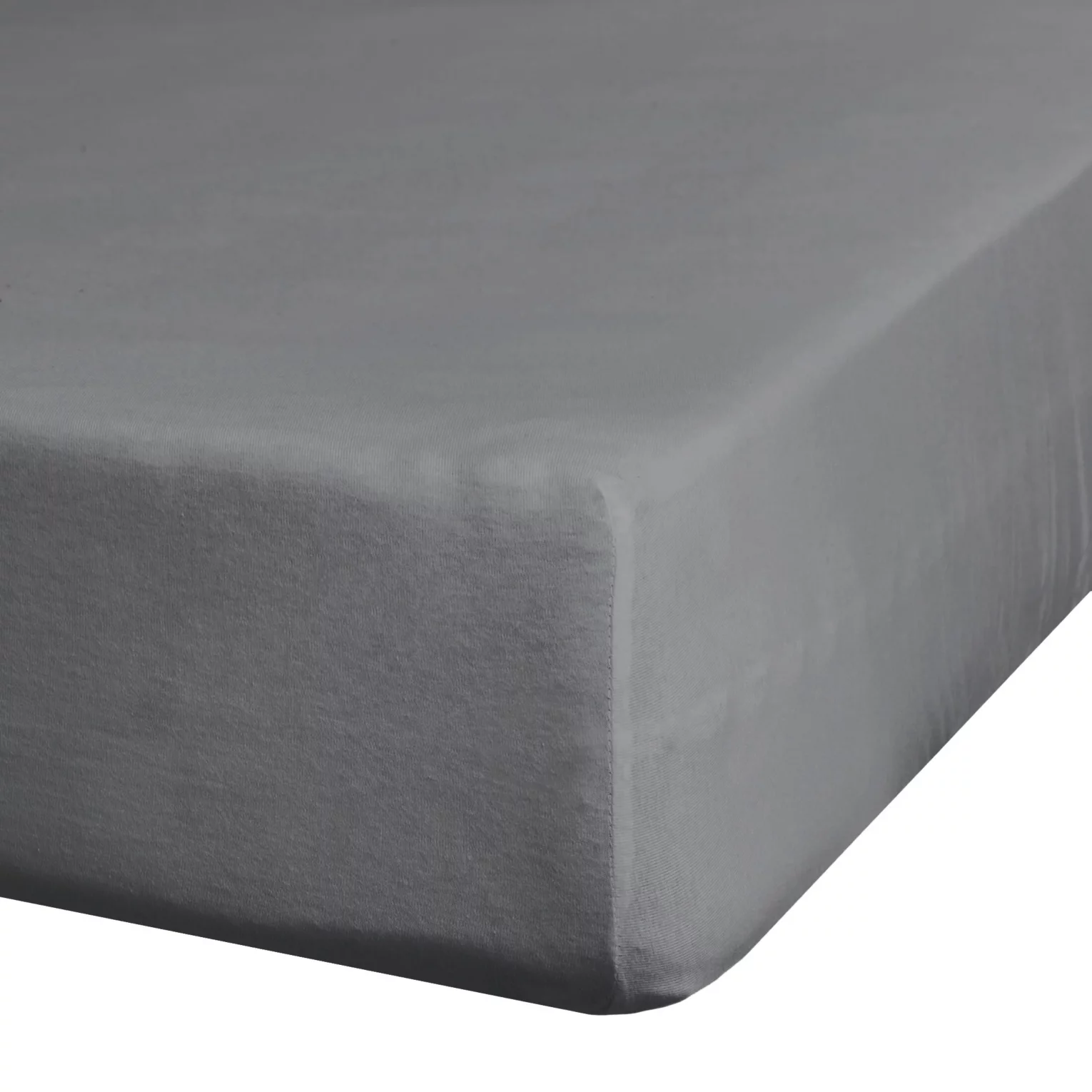 Prześcieradło jersey z gumką 120x200 cm z bawełny kolor stalowy 190 g/m2 Eurofirany Premium