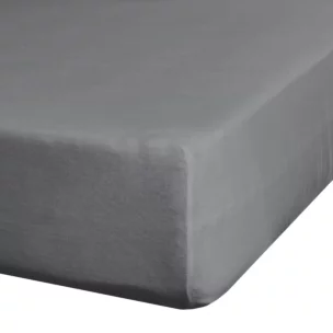 Prześcieradło jersey z gumką 90x200 cm z bawełny kolor stalowy 190 g/m2 Eurofirany Premium