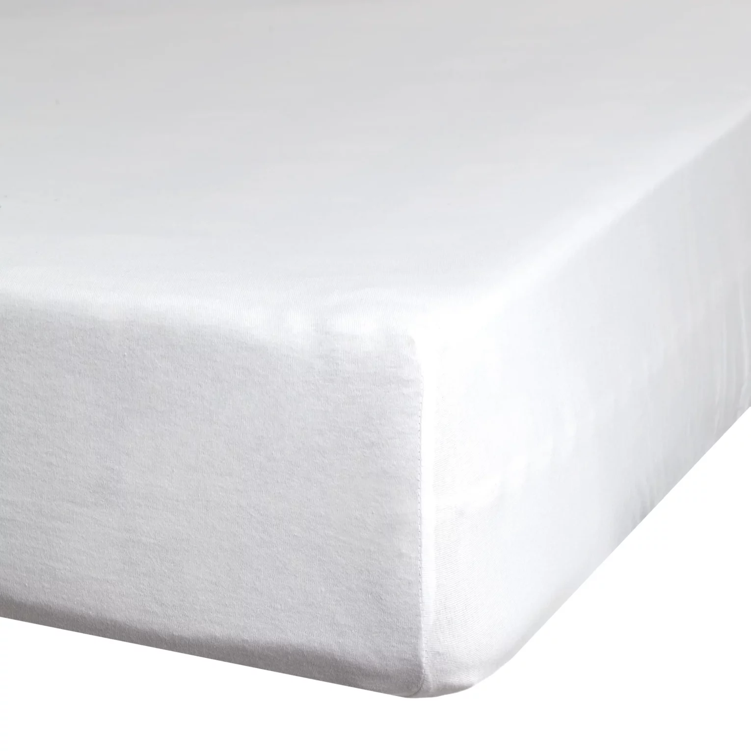 Prześcieradło jersey z gumką 180x200 cm z bawełny kolor kremowy 190 g/m2 Eurofirany Premium