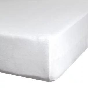 Prześcieradło jersey z gumką 180x200 cm z bawełny kolor kremowy 190 g/m2 Eurofirany Premium