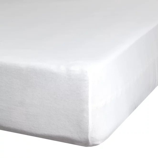 Prześcieradło jersey z gumką 180x200 cm z bawełny kolor kremowy 190 g/m2 Eurofirany Premium