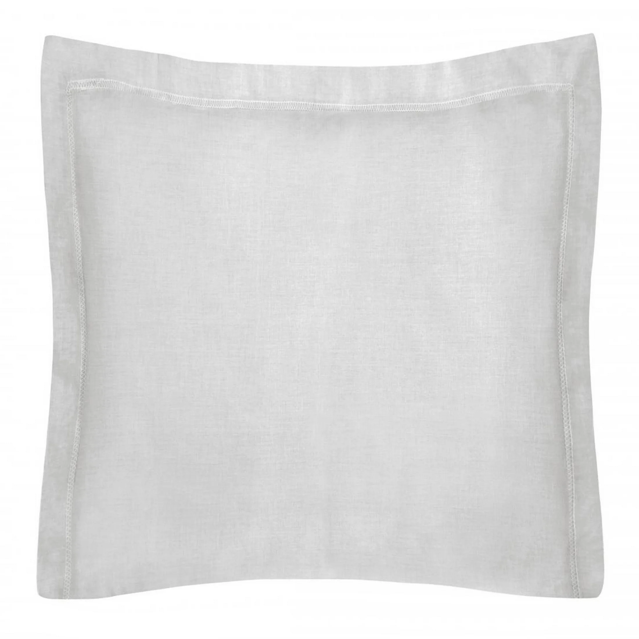 Poszewka na poduszkę 40x40 cm bawełniana jasnoszara z satynowym połyskiem i ozdobną kantą NOVA COLOUR | eurofirany