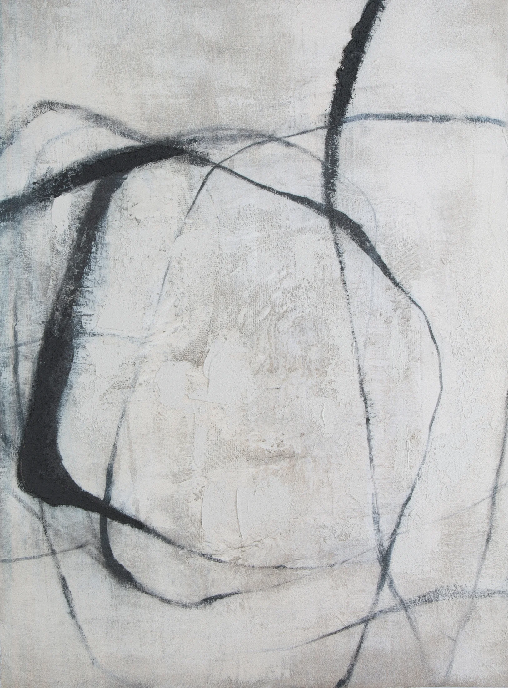 Abstrakcyjny obraz ręcznie malowany na płótnie | eurofirany