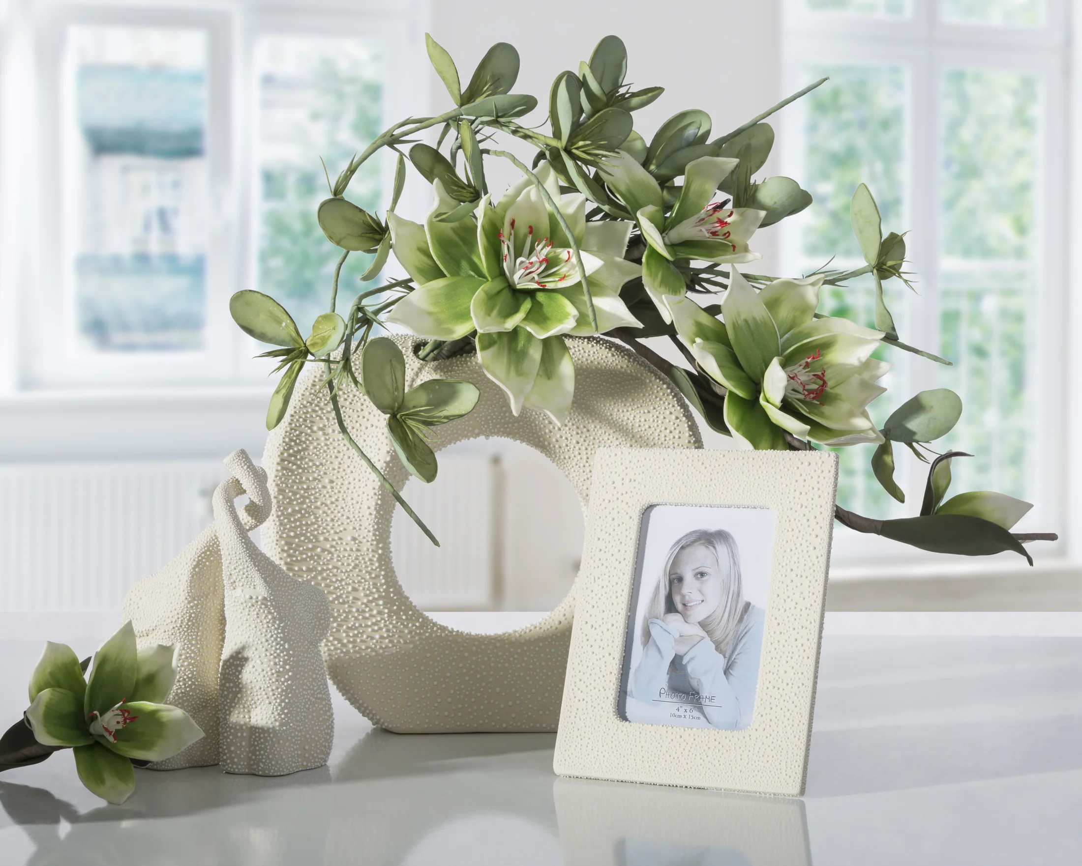 Figurka ceramiczna żółw z efektem rosy 14x8x6 cm RISO