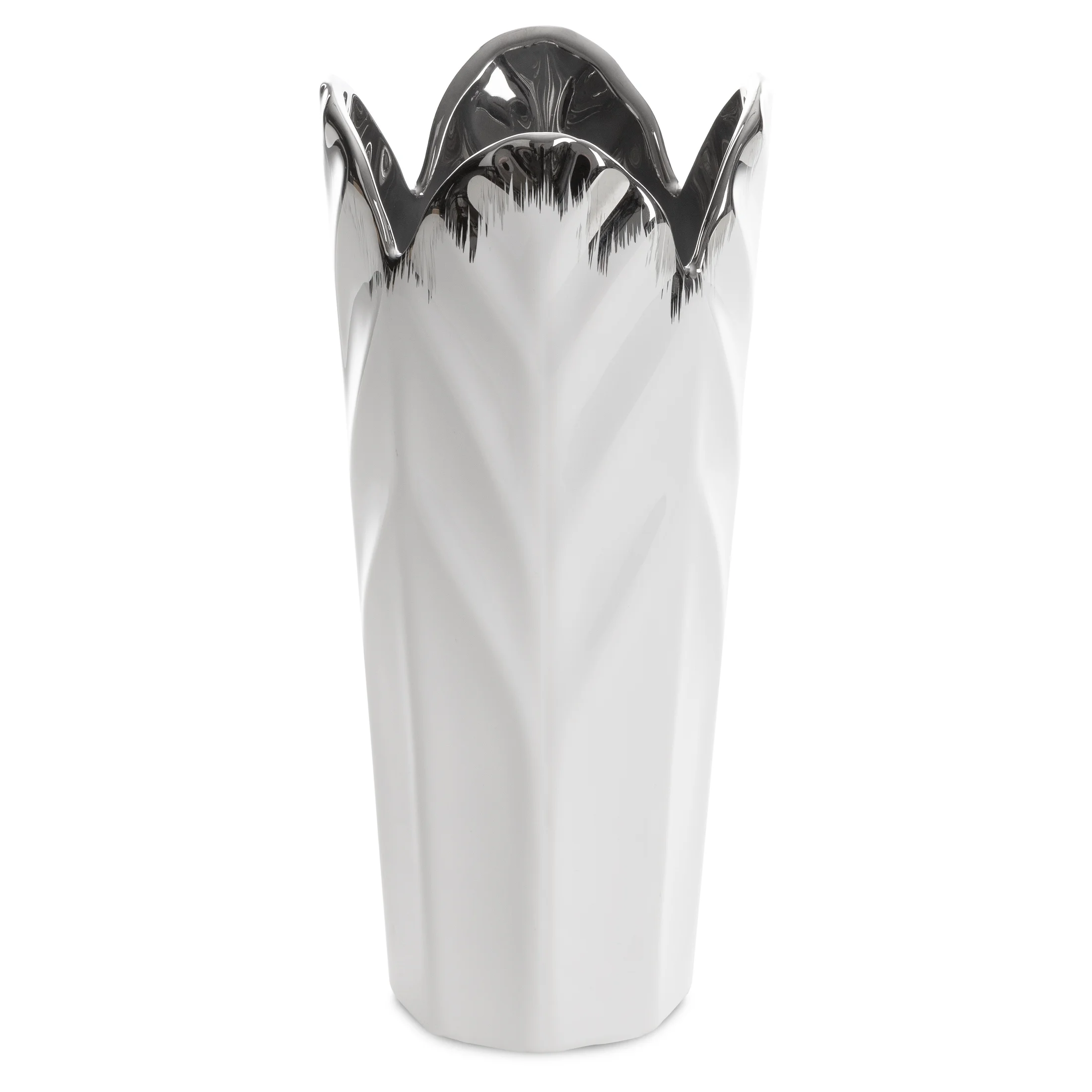 Wazon ceramiczny NIRA zdobiony wypukłym wzorem | eurofirany