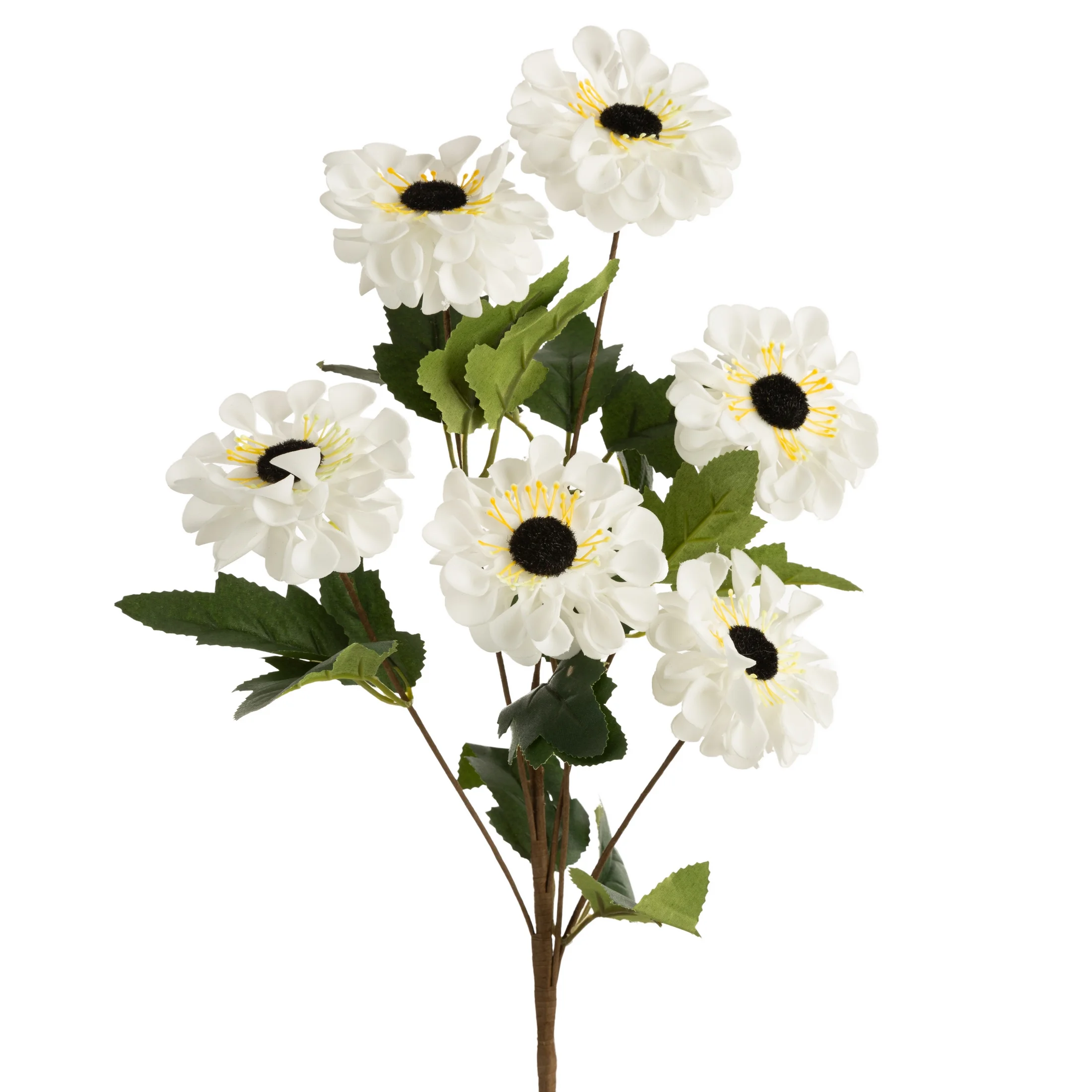 Kwiat sztuczny margaretka biała z plastycznej pianki foamiran 53 cm