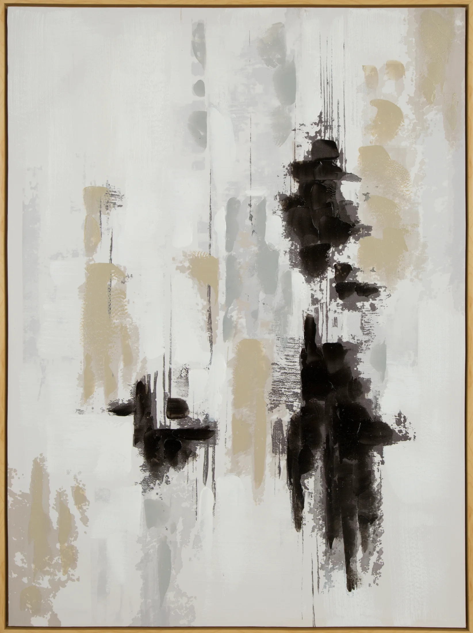 Obraz WONDERS ręcznie malowany na płótnie, abstrakcyjny, w drewnianej ramie | eurofirany