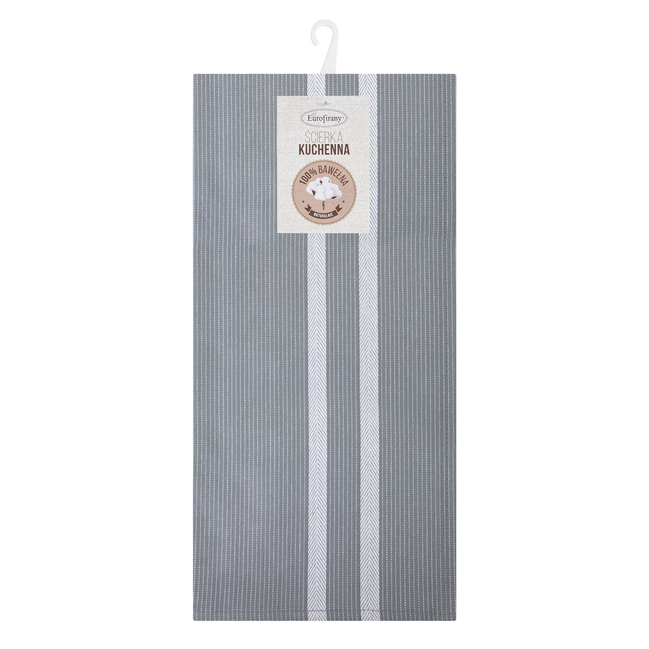 Ściereczka kuchenna 50x70 cm bawełniana kolor srebrny 200 g/m2 OLIVIA